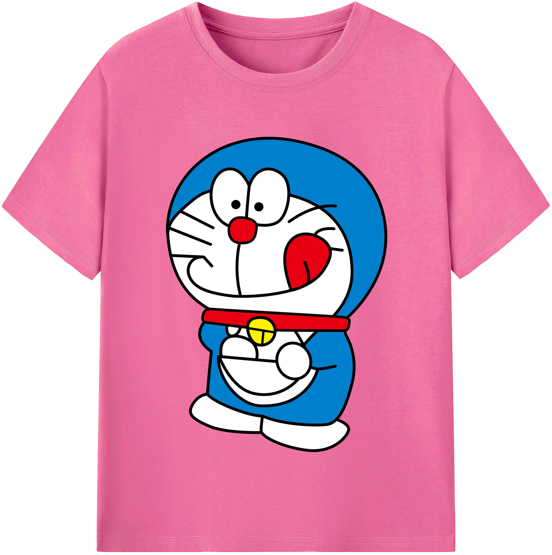 （画像用） ドラえもん Doraemon レディースカジュアルプリントTシャツ（綿100％）